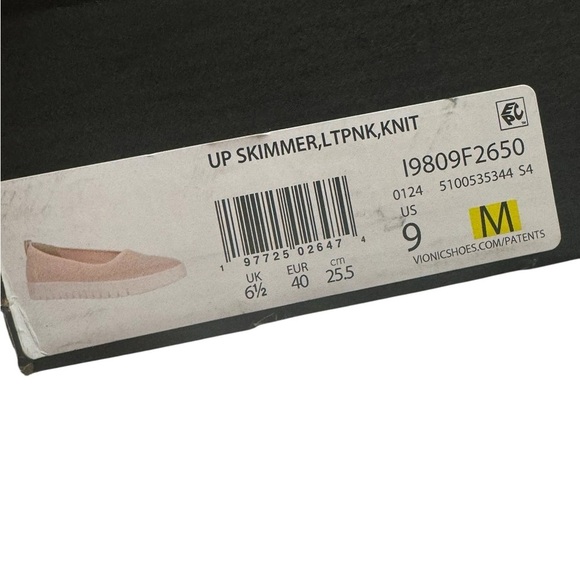 NIB Vionic Light Pink Uptown Skimmer Knit Slip on Sneakers - Picture 11 of 11